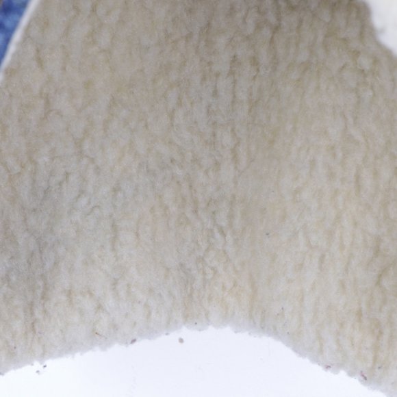 Vintage Faux Shearling Denim Jean Vest Jacket USA - Picture 6 of 9